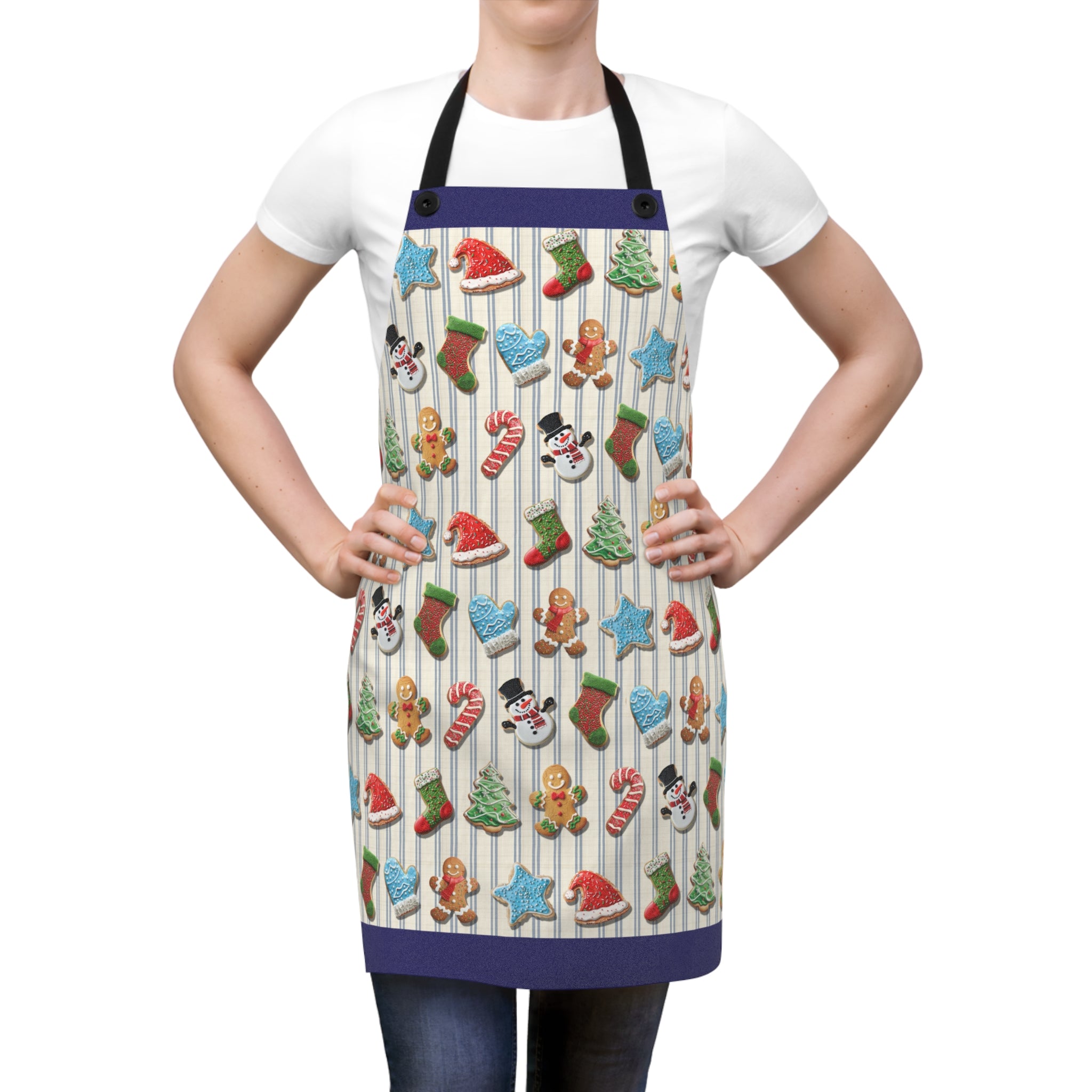 Christmas Cookie Apron – Festive Poly Twill Kitchen Wear