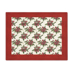 Cottage Core Poinsettia Placemat, 1pc