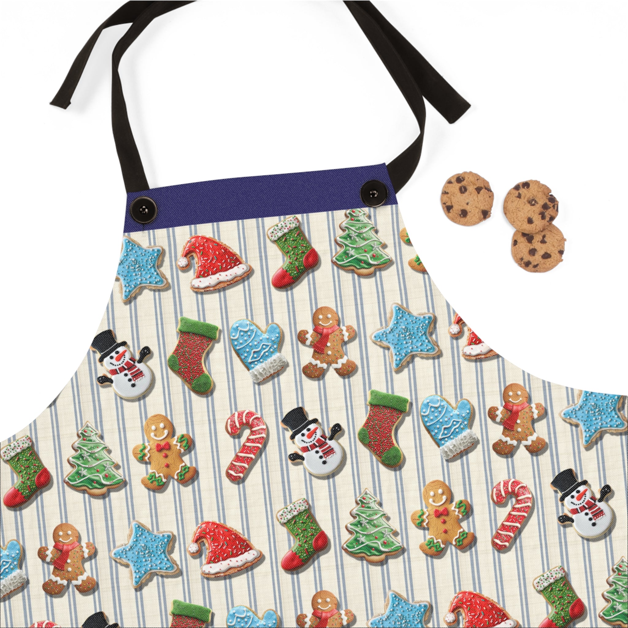 Christmas Cookie Apron – Festive Poly Twill Kitchen Wear