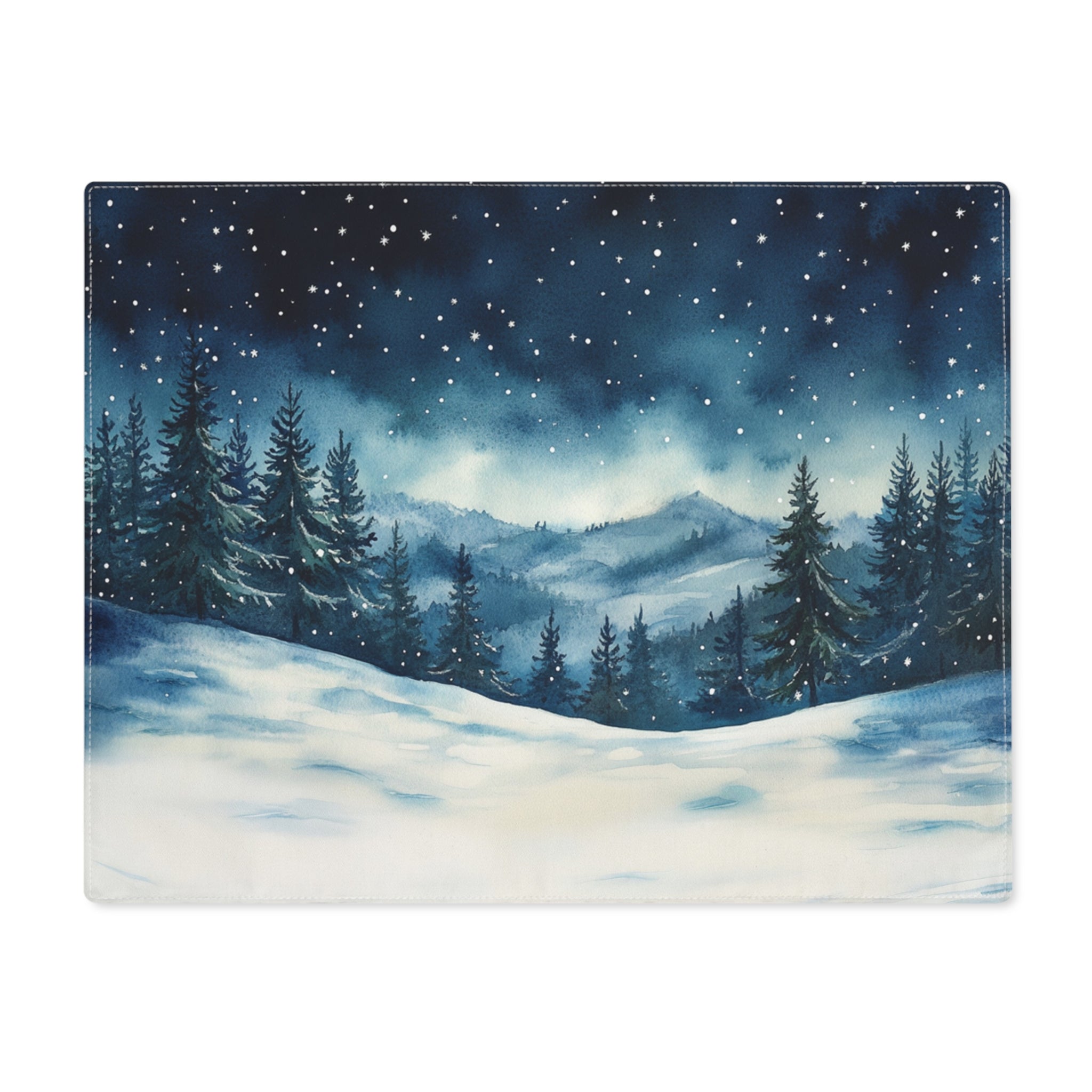 Night Sky Mountains Placemat, 1pc