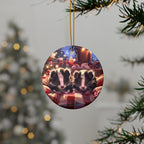 Ceramic Ornaments, 2-Side Print, (1pc, 3pcs, 5pcs, 10pcs)