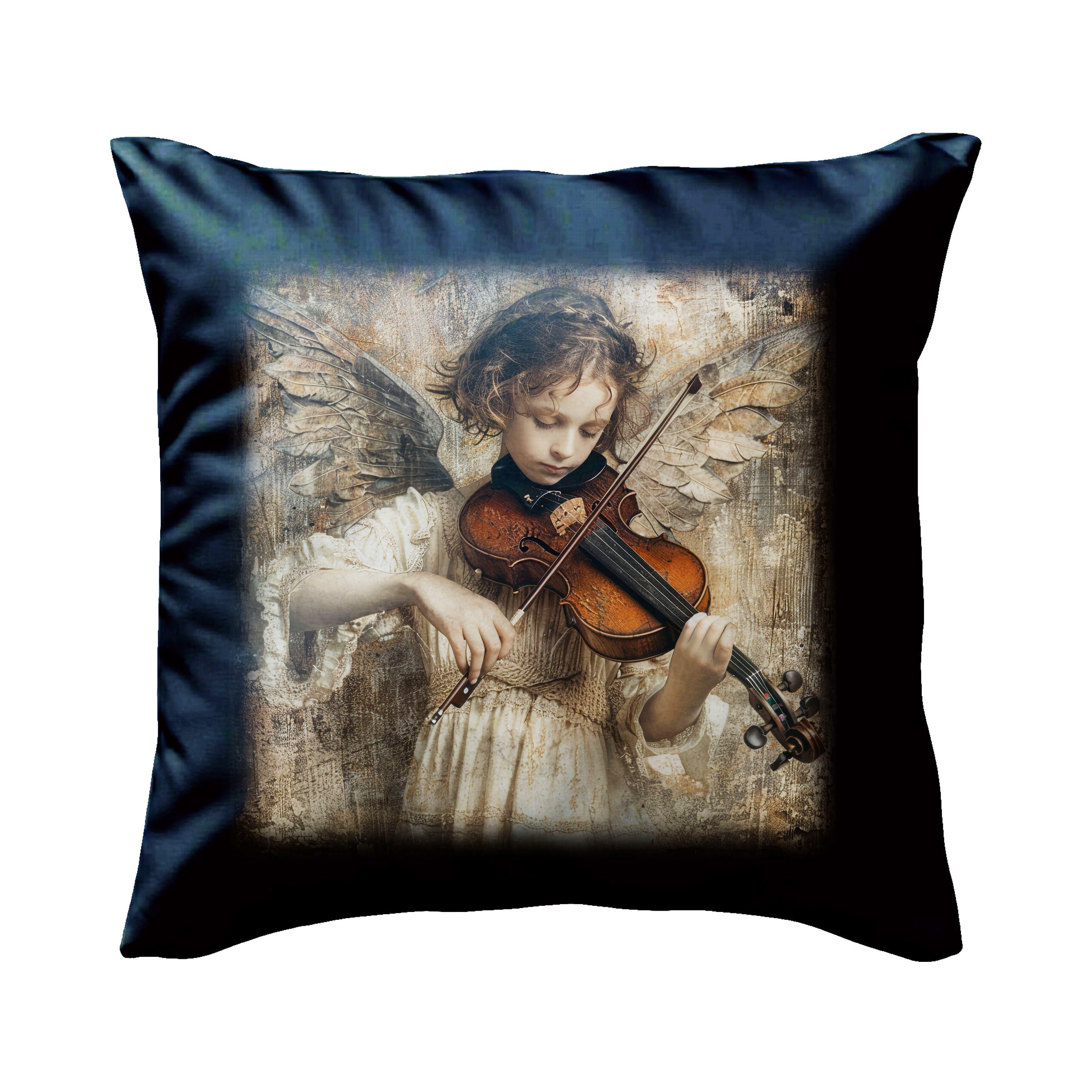Angel with Violin Premium Pillow Case