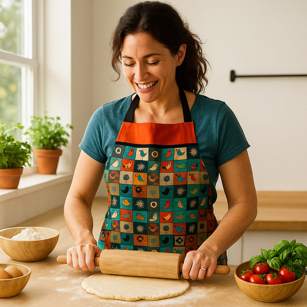 Birdie Apron – Colorful Retro-Inspired Kitchen Wear