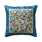 Blue Chintz Floral Premium Pillow