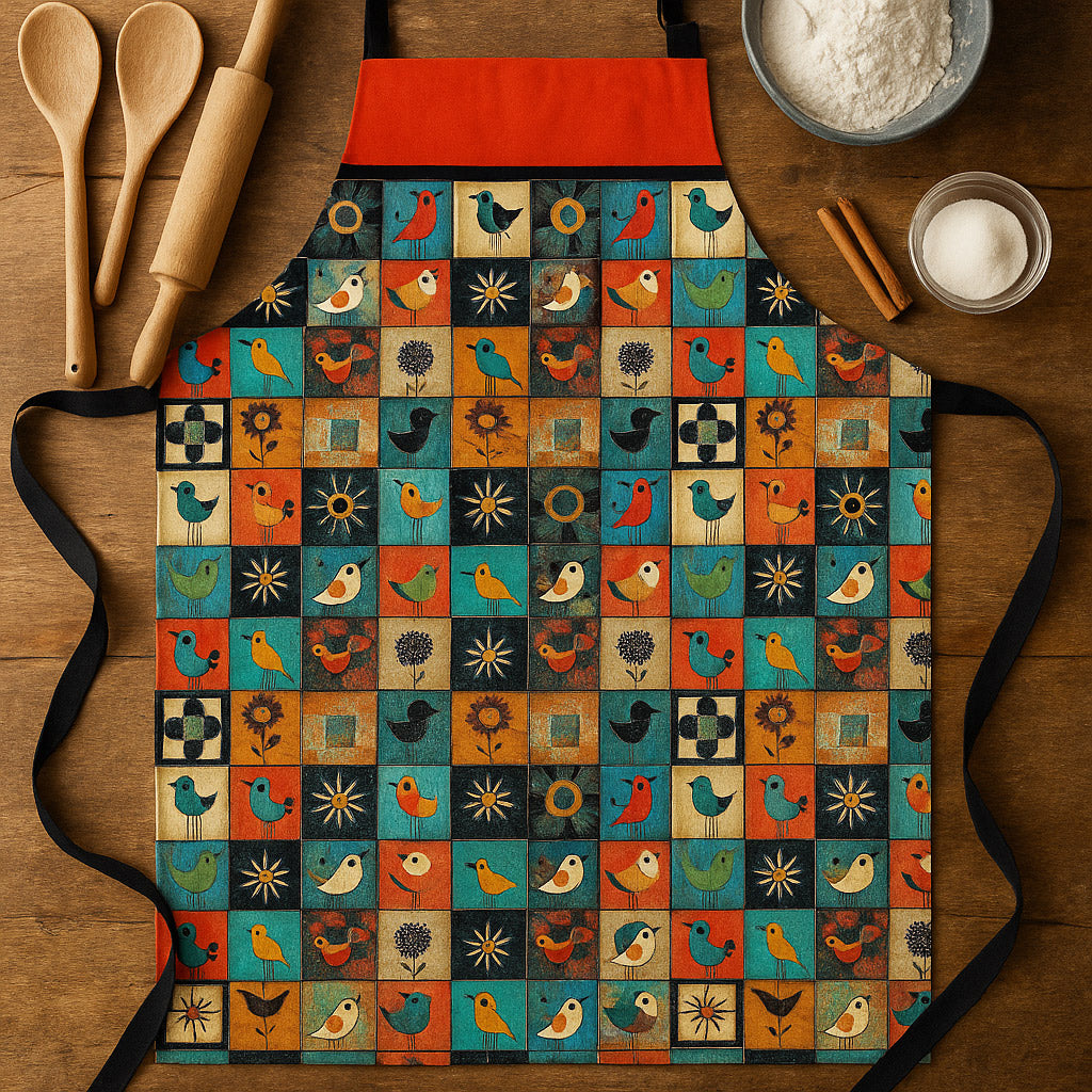 Birdie Apron – Colorful Retro-Inspired Kitchen Wear