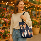 Alpaca Design Woven Tote Bag