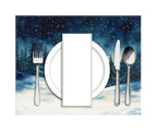 Night Sky Mountains Placemat, 1pc