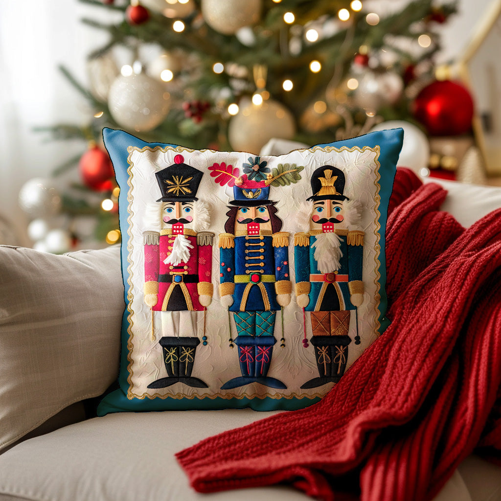 Blue Nutcracker Premium Pillow