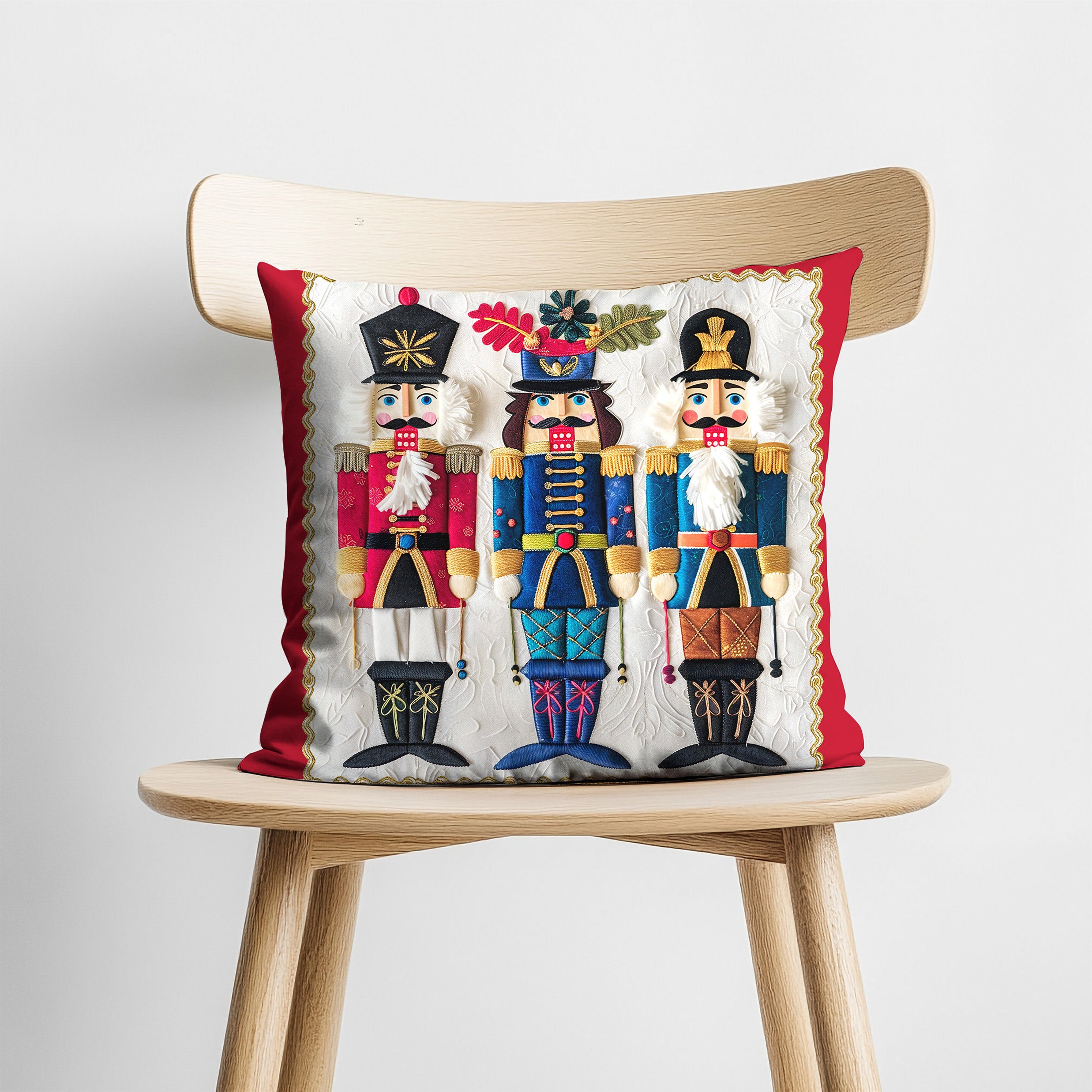 Red Nutcracker Premium Pillow