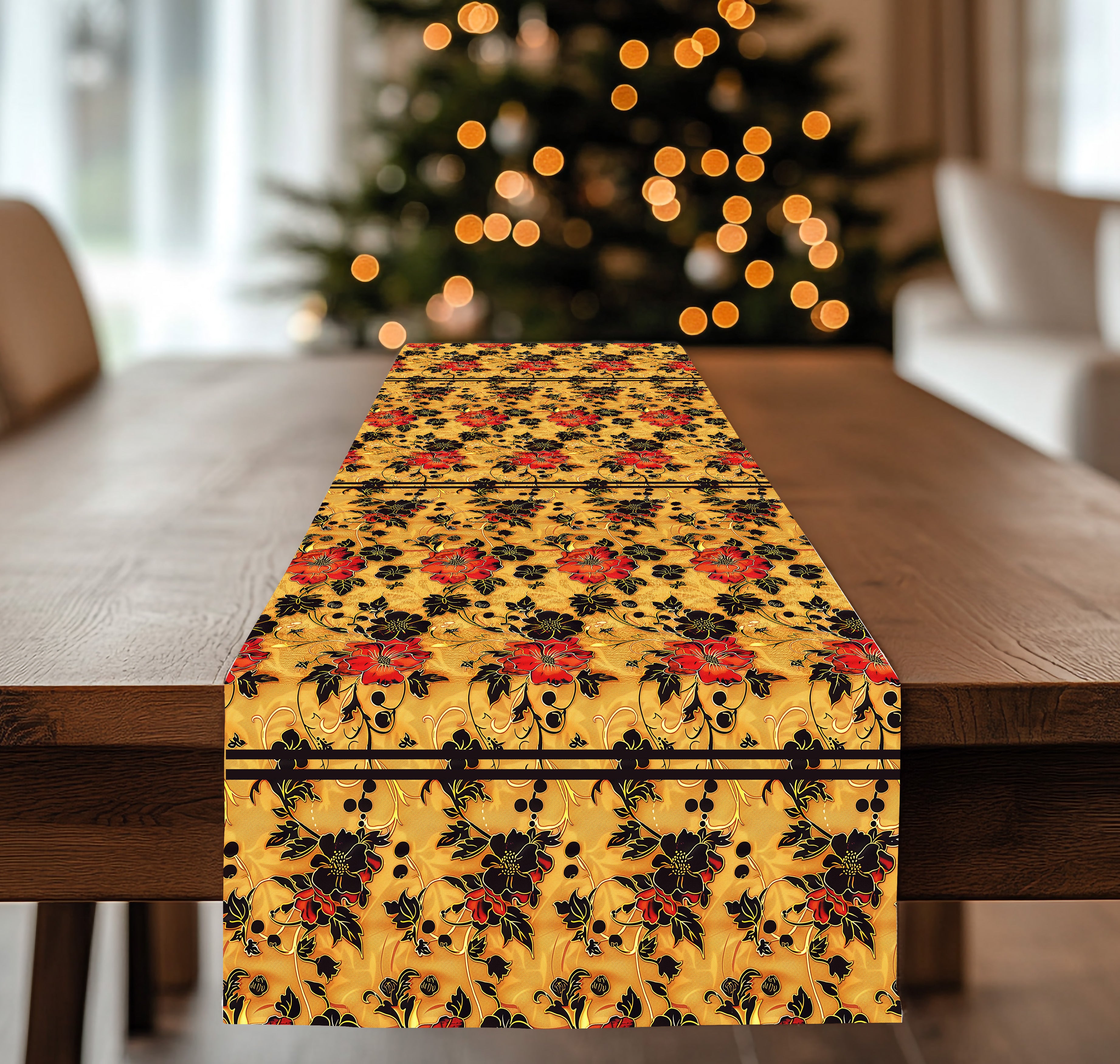 Bhota Inspired Table Runner (Cotton, Poly)