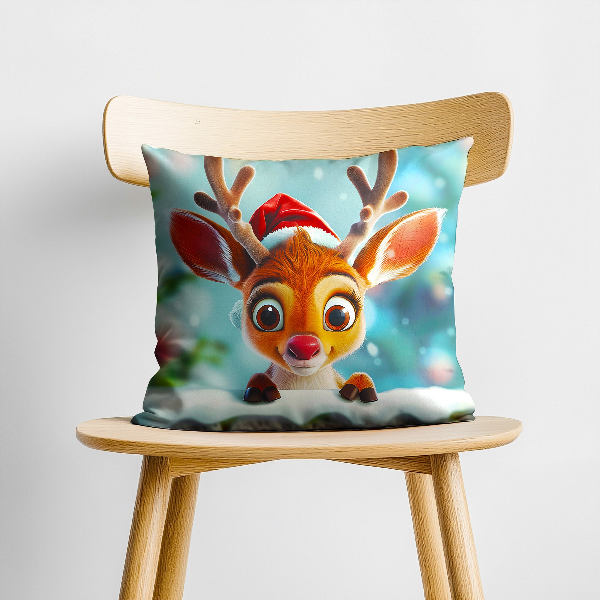 Reindeer Premium Pillow Case
