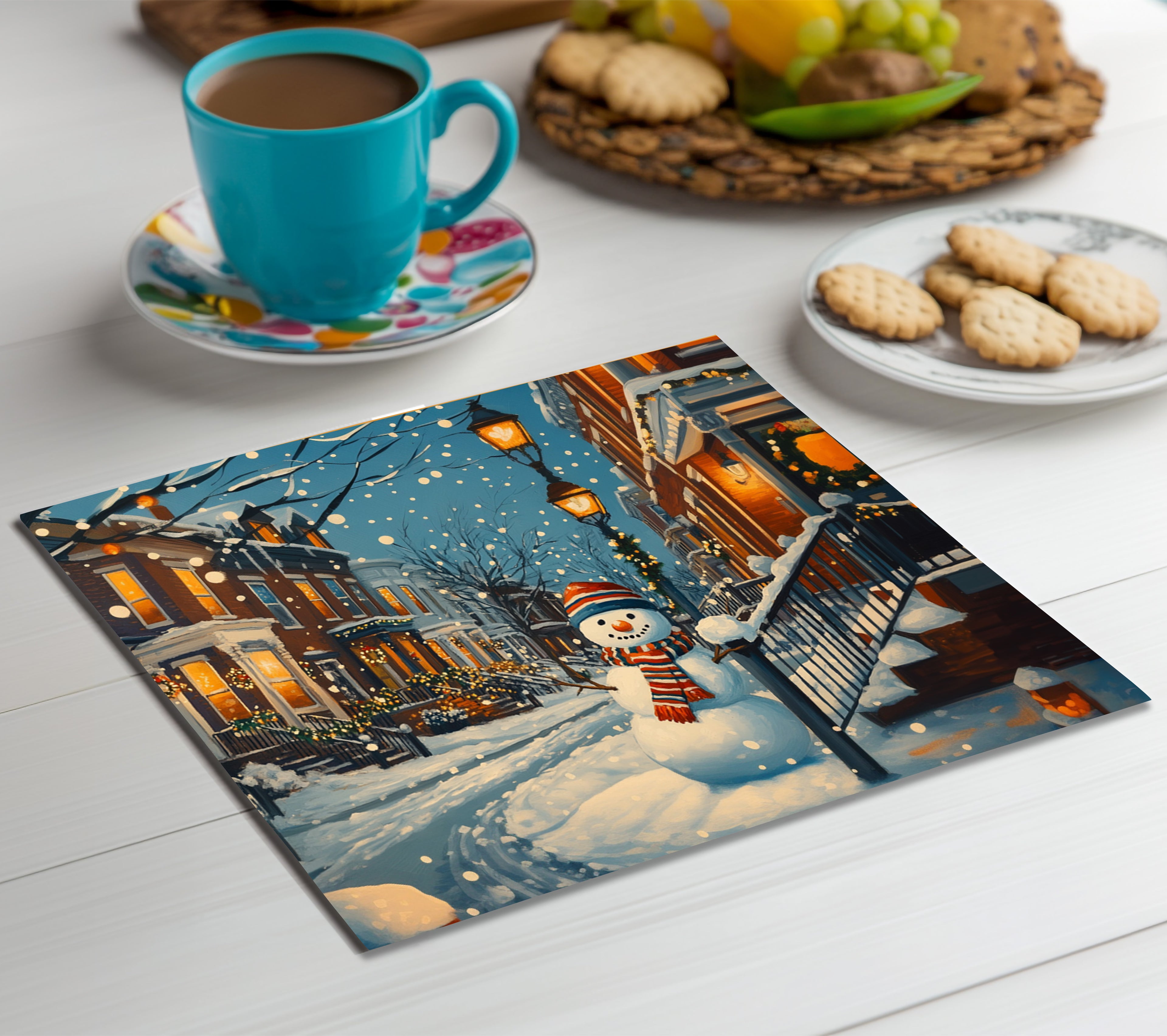 Snowman Placemat, 1pc
