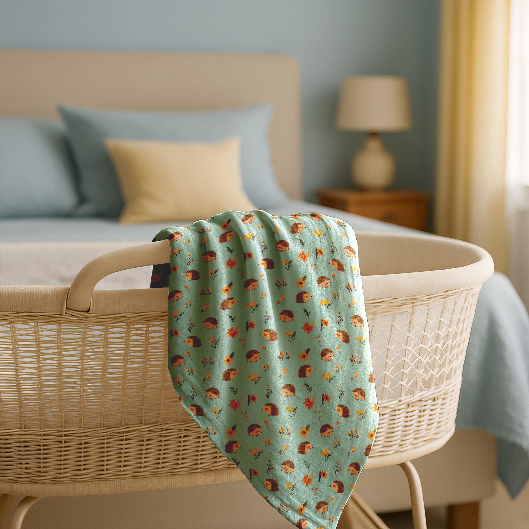 Happy Hedgehog Swaddle Blankets