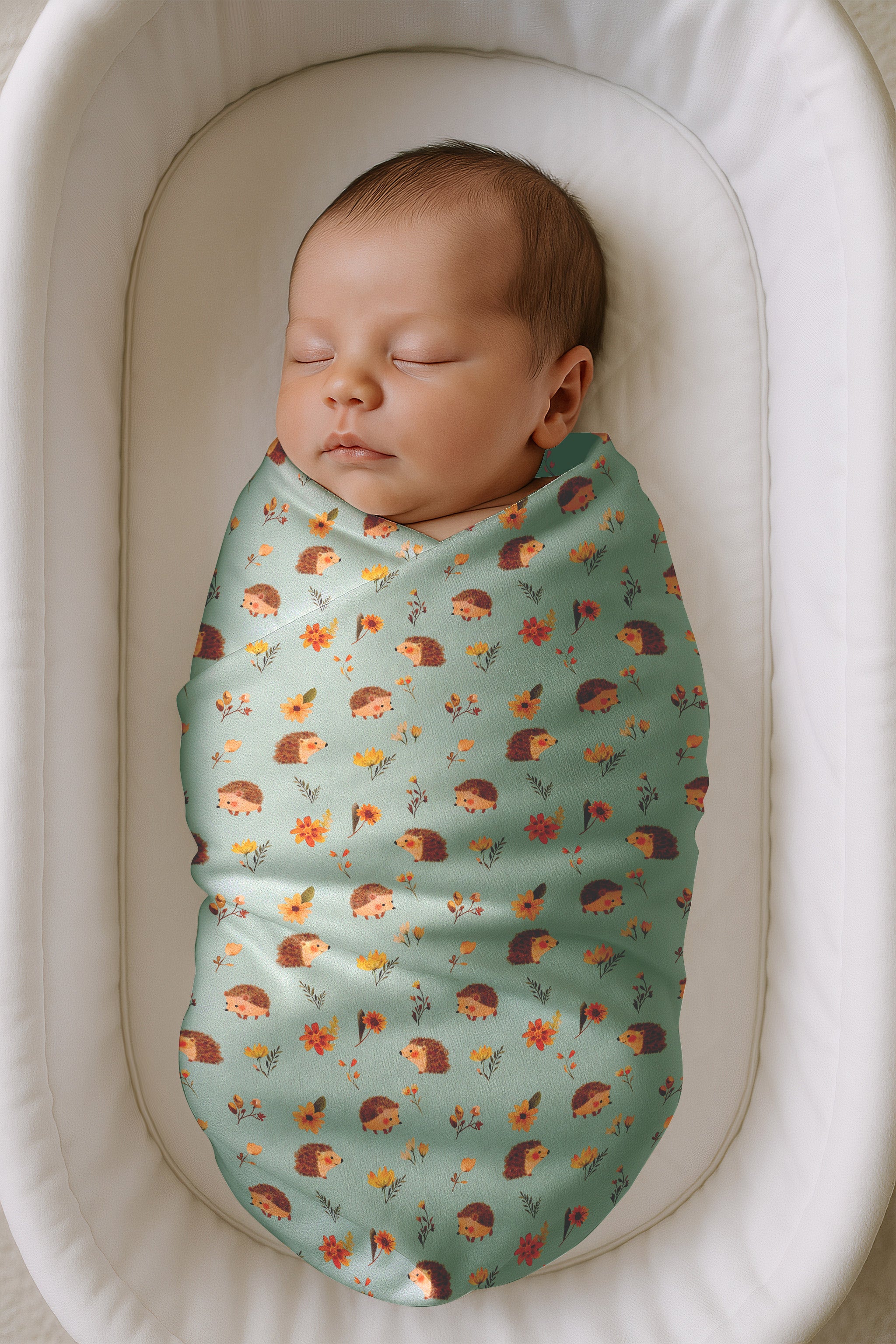 Happy Hedgehog Swaddle Blankets